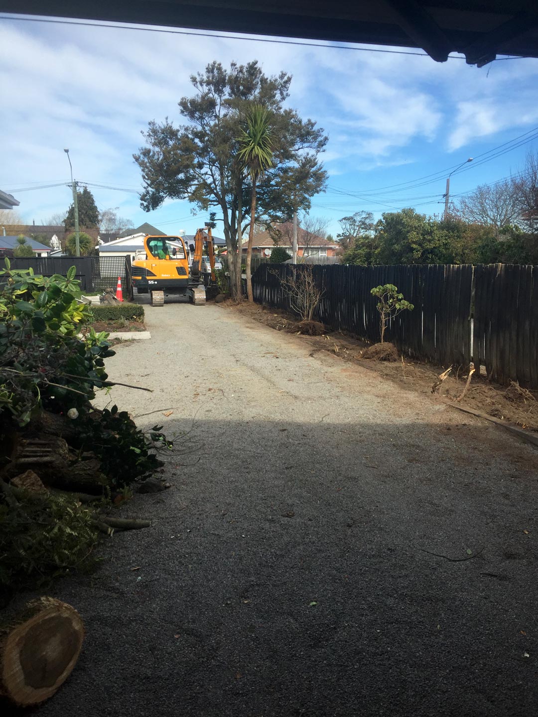  Driveway, excavator, clearance. Garden 